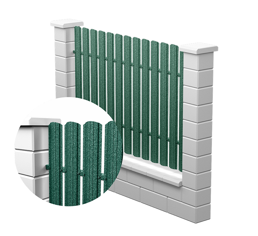 Gardul vertical Zebra Y 118 Rotund/Drept